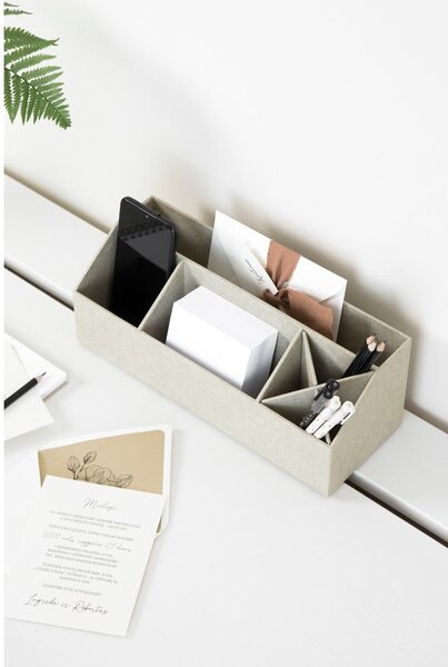 Kartonast organizator za pisalne potrebščine Elisa Canvas Paper Laminate – Bigso