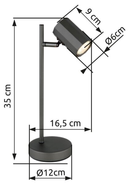 Globo 57918T - Namizna svetilka JAMES 1xGU10/5W/230V