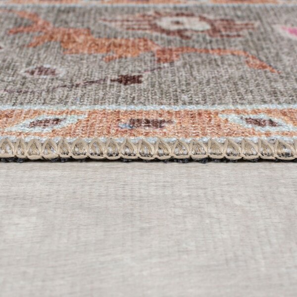Svetlo zelen pralen tekač 60x230 cm Una Floral – Flair Rugs