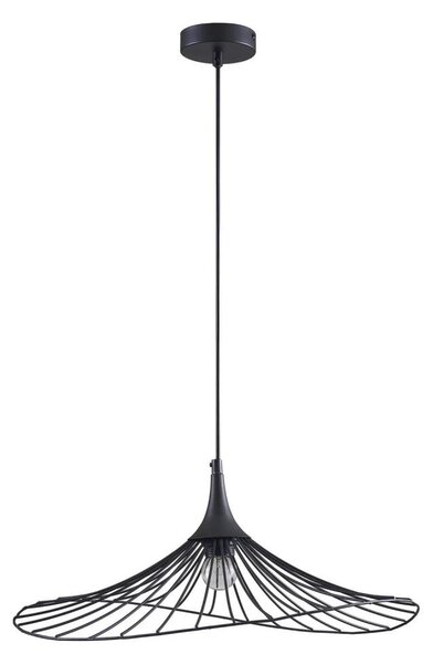 Lestenec na vrvici ARIELLE 1xE27/20W/230V pr. 50 cm črna