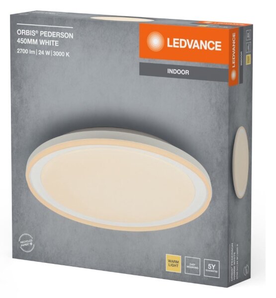 Ledvance - LED Stropna svetilka ORBIS PEDERSON LED/24W/230V pr. 45 cm bela