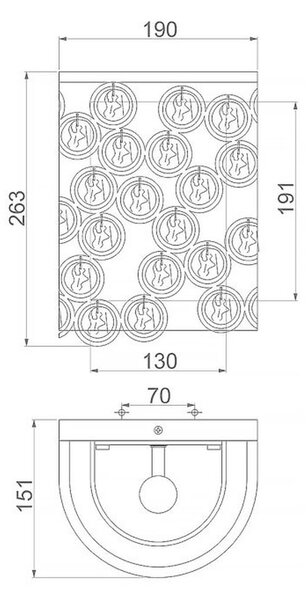 STENSKA SVETILKA Lexi 220-240 V E27