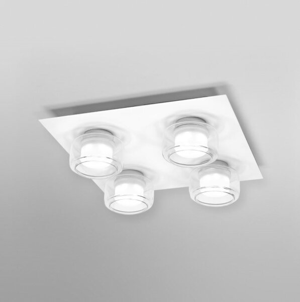 Ledvance - LED Kopalniška stropna svetilka ORBIS FLAME 4xLED/5,5W/230V IP44 bela