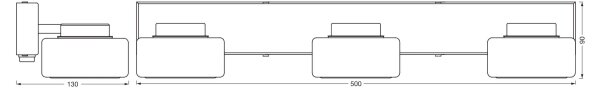 Ledvance -LED Kopalniška stenska svetilka ORBIS FLAME 3xLED/5,5W/230V IP44 bela