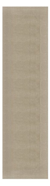 Bež volnen tekač 60x230 cm – Flair Rugs