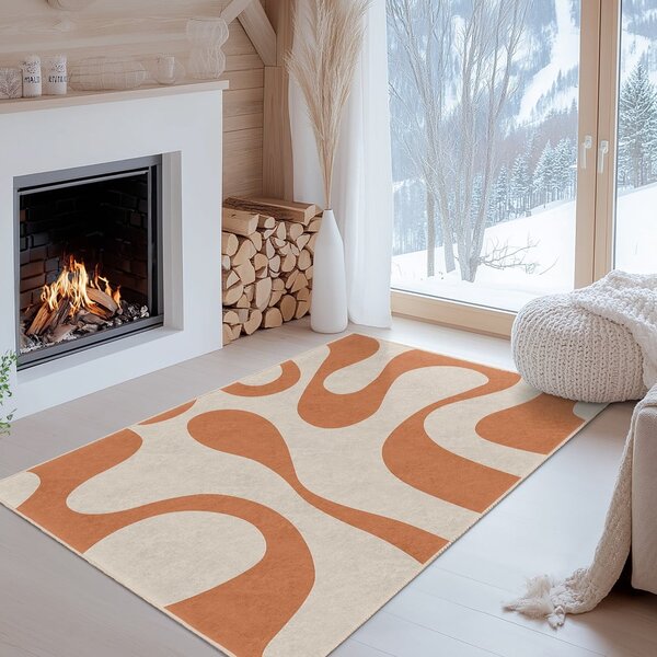 Oranžen pralen tekač 60x230 cm Caramel Latte – Mila Home
