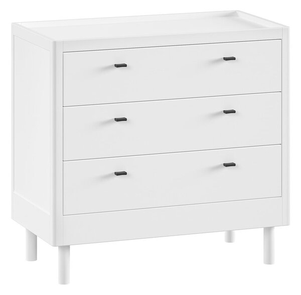 Bela otroška komoda iz masivne bukve 100x95x55 cm Forrest – Vipack
