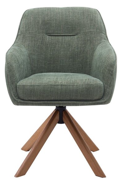 Zeleni oblazinjeni jedilni stoli v kompletu 2 ks Avola – Unique Furniture
