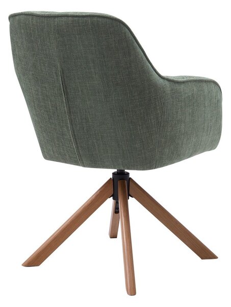 Zeleni oblazinjeni jedilni stoli v kompletu 2 ks Avola – Unique Furniture
