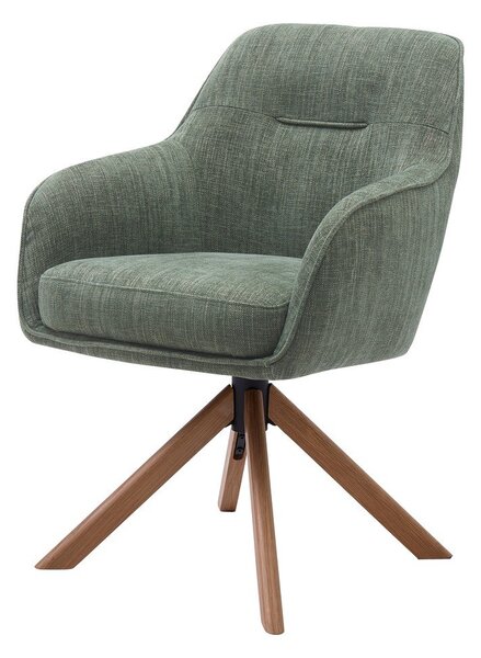 Zeleni oblazinjeni jedilni stoli v kompletu 2 ks Avola – Unique Furniture