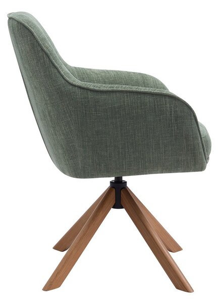 Zeleni oblazinjeni jedilni stoli v kompletu 2 ks Avola – Unique Furniture