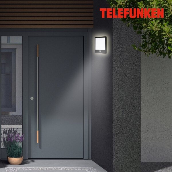 Telefunken 313805TF - LED Zunanja svetilka s senzorjem LED/15W/230V IP44