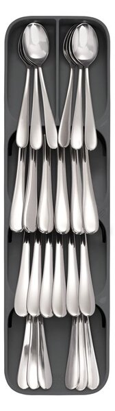 Siv plastičen organizator za pribor 11 x 39,5 cm Duo – Joseph Joseph
