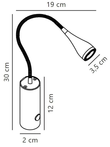 Nordlux - LED Stenski reflektor MENTO LED/3W/230V