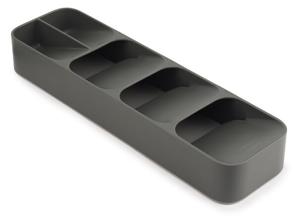 Siv plastičen organizator za pribor 11 x 39,5 cm Duo – Joseph Joseph
