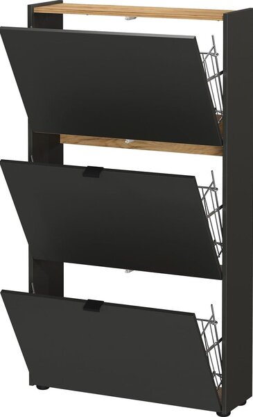 Antracitno siv set za hodnik 101x200x22 cm Ameca – Germania