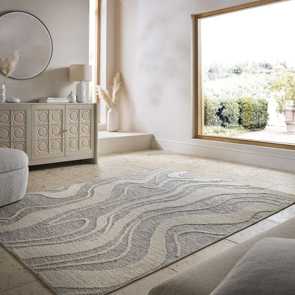 Siva pralna preproga 160x223 cm Calder – Flair Rugs