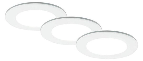 Brilo - SET 3x LED Kopalniška vgradna svetilka LED/4W/230V IP44 bela