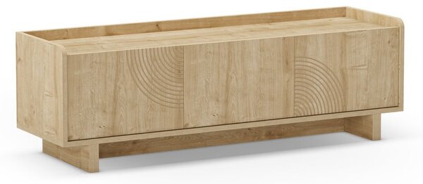 TV omarica v hrastovem dekorju v naravni barvi 140x45x40 cm Daira – Marckeric