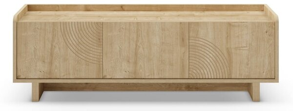 TV omarica v hrastovem dekorju v naravni barvi 140x45x40 cm Daira – Marckeric