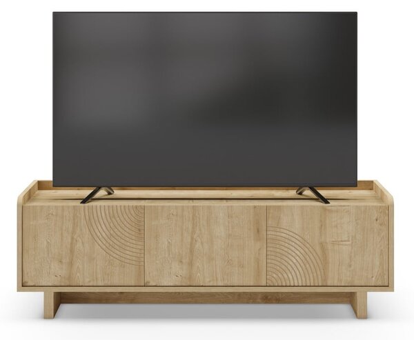 TV omarica v hrastovem dekorju v naravni barvi 140x45x40 cm Daira – Marckeric