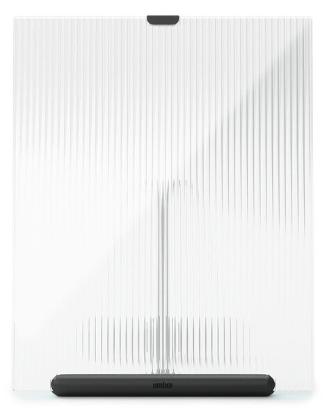 Črn steklen stoječ okvir 19x23 cm Flute – Umbra