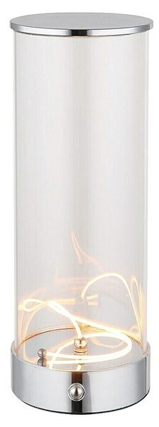 Globo LED namizna svetilka Bendy (Ø x V: 84 x 220 mm, Barva ohišja: Srebrna, 1,8 W)