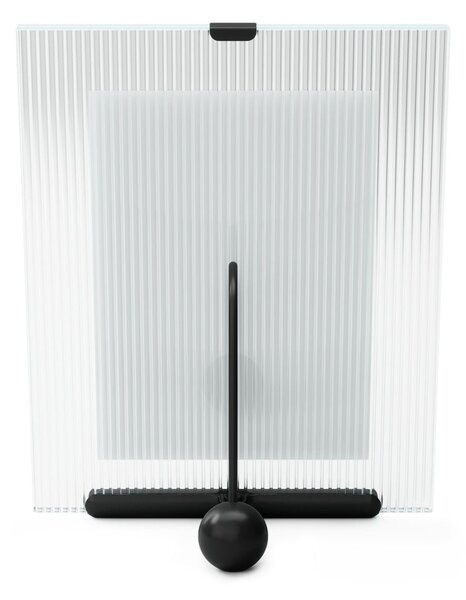 Črn steklen stoječ okvir 19x23 cm Flute – Umbra