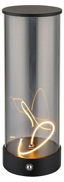 Globo LED namizna svetilka Bendy (Ø x V: 80 x 240 mm, Barva ohišja: Črna, 1,8 W)