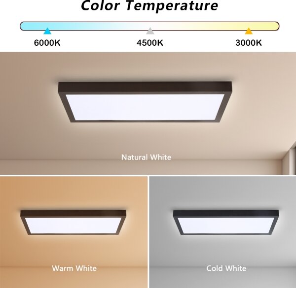 Brilagi - LED Zatemnitvena svetilka FRAME SMART LED/30W/230V črna IP44 + Daljinski upravljalnik