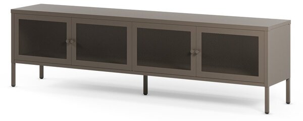 Siva kovinska TV omarica 160x50x35 cm Fayna – Marckeric