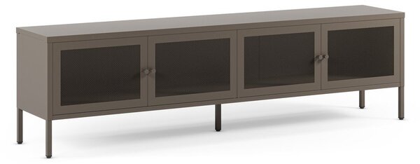 Siva kovinska TV omarica 160x50x35 cm Fayna – Marckeric