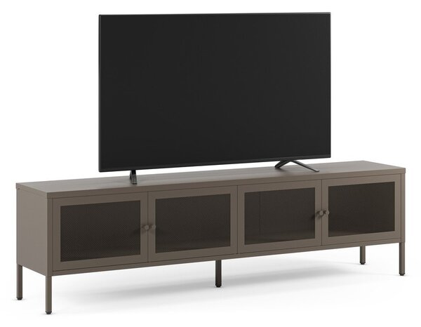 Siva kovinska TV omarica 160x50x35 cm Fayna – Marckeric