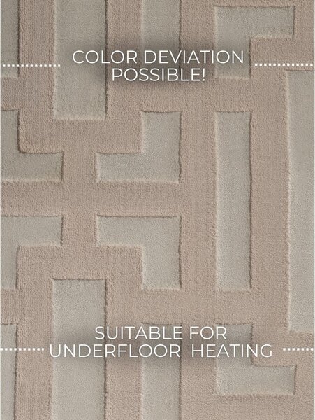 Bež tekač 80x240 cm Perles Onyx – Elle Decoration