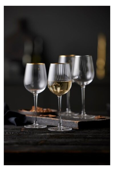 Kozarci v kompletu 4 ks za vino 300 ml Palermo – Lyngby Glas