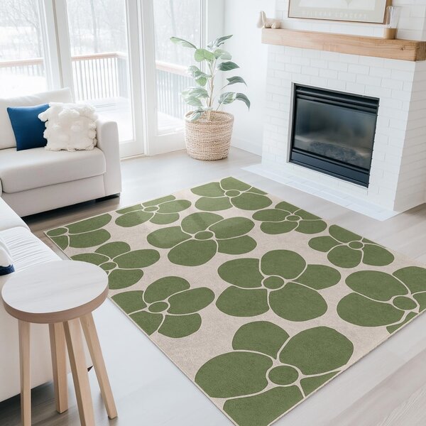 Zelen pralen tekač 60x230 cm Green Meadow – Mila Home