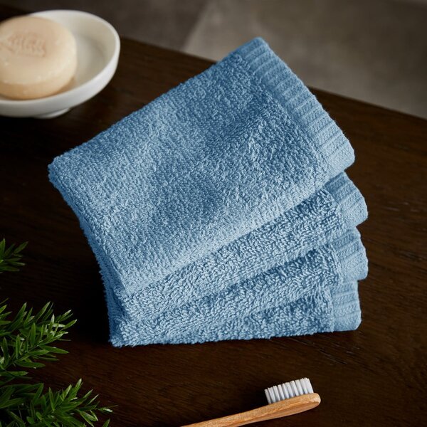 Modre hitro sušeče bombažne brisače v kompletu 4 ks 30x30 cm Quick Dry – Catherine Lansfield