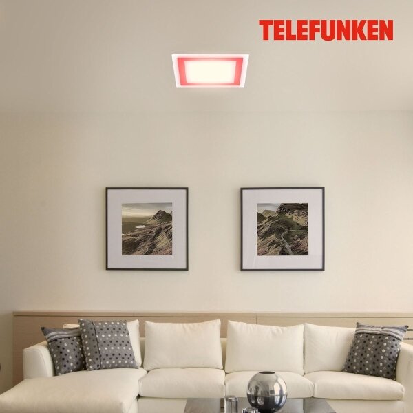 Telefunken 318806TF - LED RGB Zatemnitvena stropna svetilka LED/24W/230V + Daljinski upravljalnik