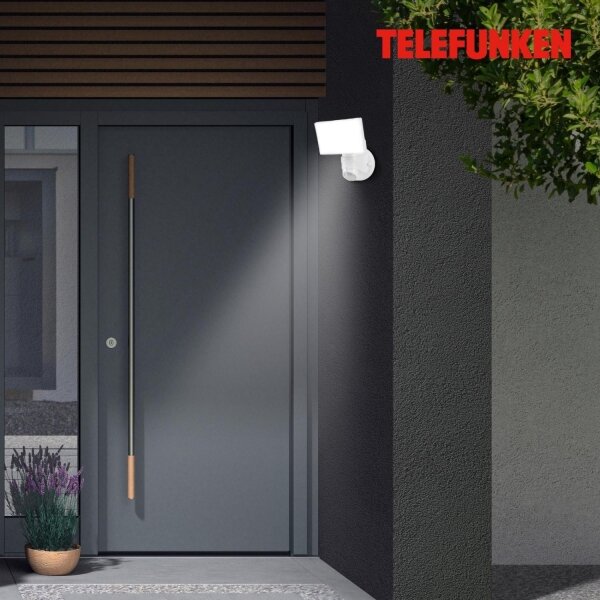 Telefunken 304306TF - LED Zunanja stenska svetilka s senzorjem LED/16W/230V IP44