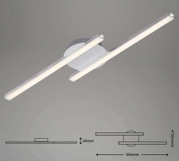 Briloner 3257-029 - LED Lestenec GO 2xLED/6W/230V