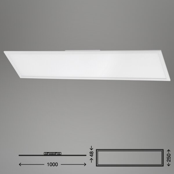 Brilo - LED Zatemnitvena stropna svetilka SLIM LED/24W/230V 100x25 cm + Daljinski upravljalnik