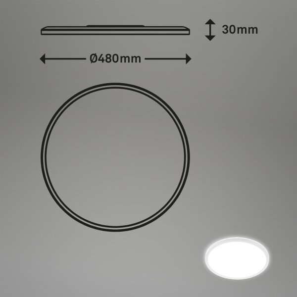 Briloner 3428-016 - LED Stropna svetilka SLIM LED/30W/230V