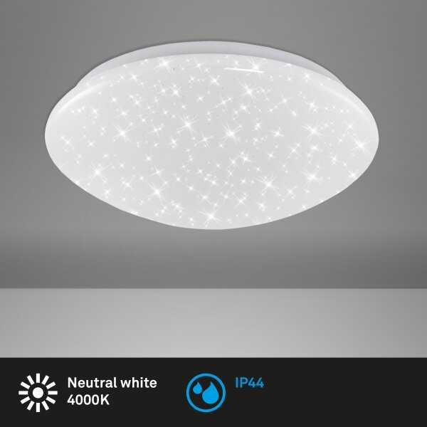 Briloner 3360-016 - LED Kopalniška stropna svetilka STARRY SKY LED/12W/230V IP44