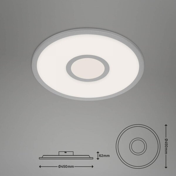 Brilo -LED RGB Zatemnitvena stropna svetilka CENTRO LED/24W/230V Wi-Fi Tuya + Daljinski upravljalnik