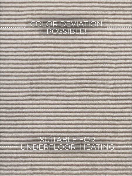 Siv/kremno bel tekač 80x240 cm Perles Dolomite – Elle Decoration