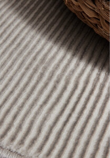Siv/kremno bel tekač 80x240 cm Perles Dolomite – Elle Decoration