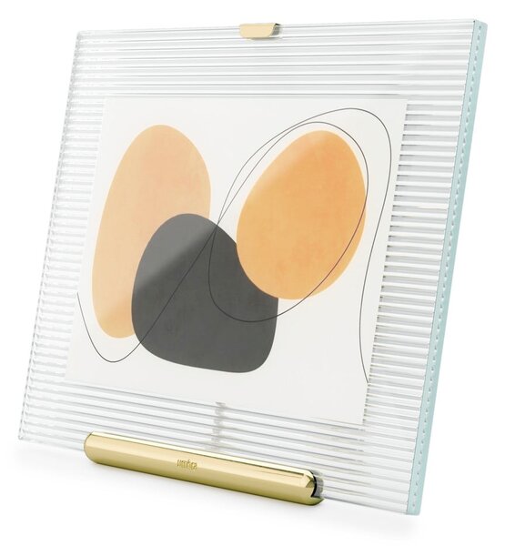 Steklen stoječ okvir v zlati barvi 19x23 cm Flute – Umbra