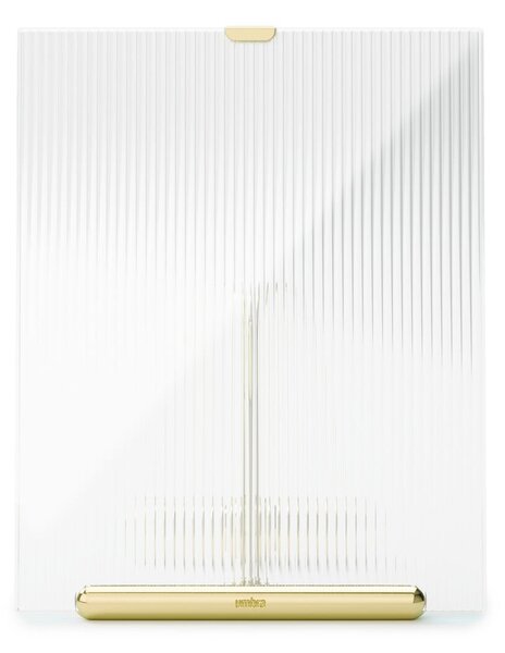 Steklen stoječ okvir v zlati barvi 19x23 cm Flute – Umbra