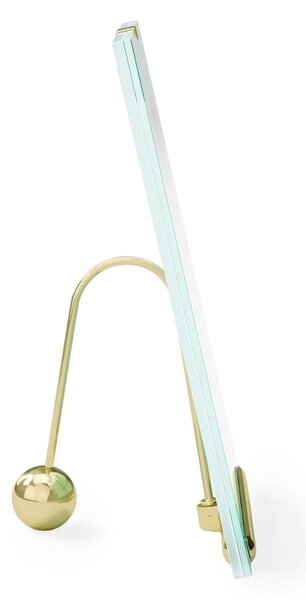 Steklen stoječ okvir v zlati barvi 19x23 cm Flute – Umbra