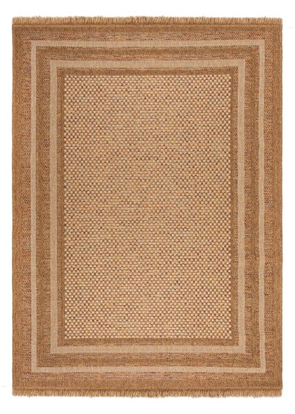 Notranja in zunanja preproga v naravni barvi 160x230 cm Layla Border – Flair Rugs
